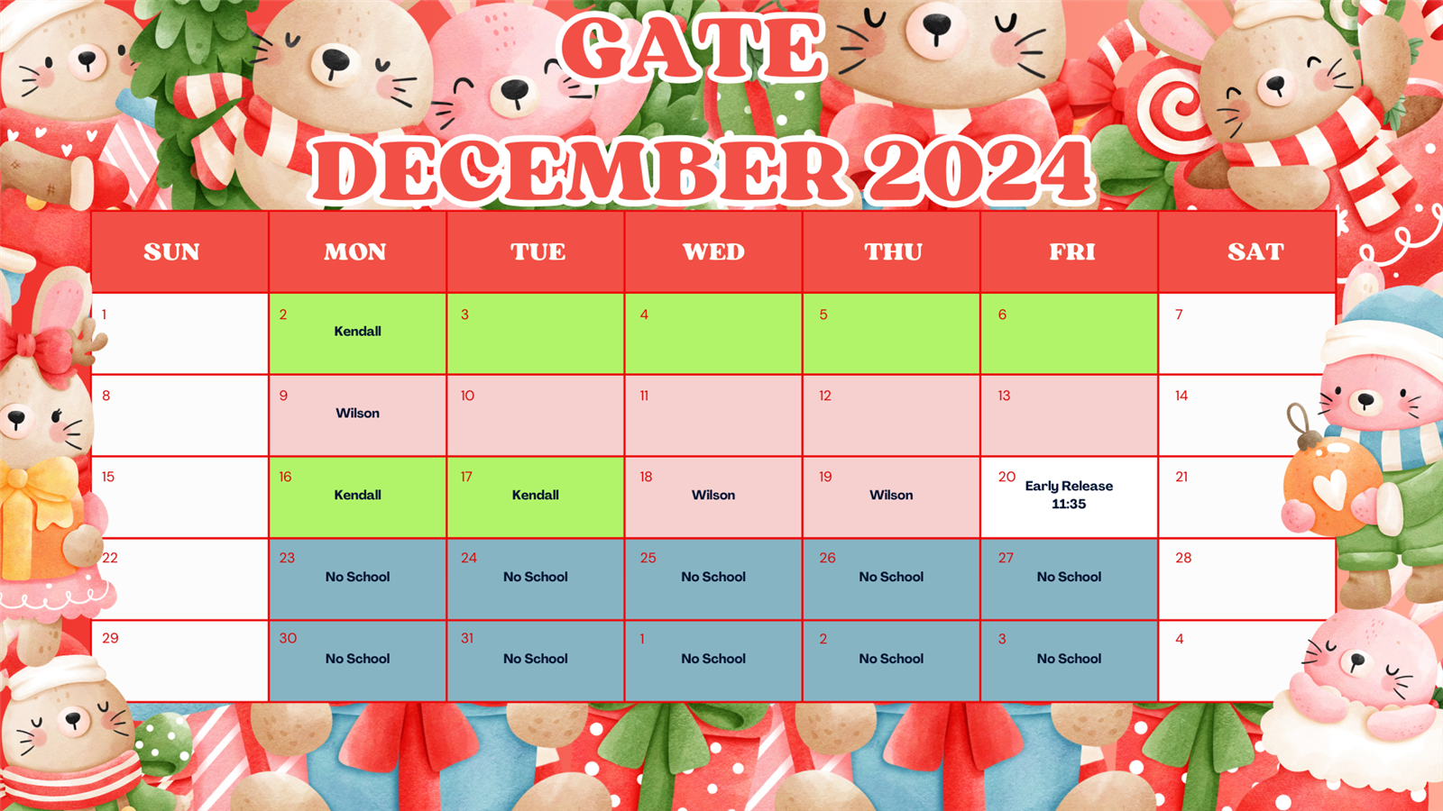 GATE Calendar